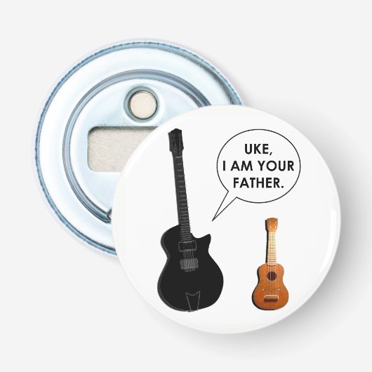 Grappige Papa Button Flesopener (Voorkant)