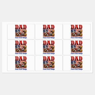 Grappige papa die alles repareert labels