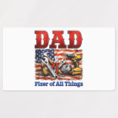 Grappige papa die alles repareert labels (Design 1)