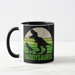 Grappige Papa Dinosaur Daddysaurus Vaderdag s  Mok