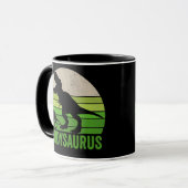 Grappige Papa Dinosaur Daddysaurus Vaderdag s Mok (Voorkant links)