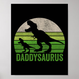 Grappige Papa Dinosaur Papa Grappig Vaderdag Cadea Poster