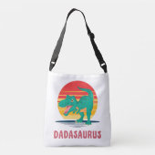 Grappige papa dinosaurus Dadasaurus T-Rex vaders Crossbody Tas (Achterkant)
