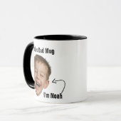 Grappige papa foto gezicht mok - aangepaste grap c (Voorkant links)