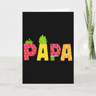 Grappige Papa Fruitarian Liefhebber Zomer Mannen F Kaart