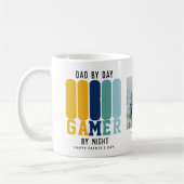 Grappige papa gamer Vaderdag Koffiemok (Links)