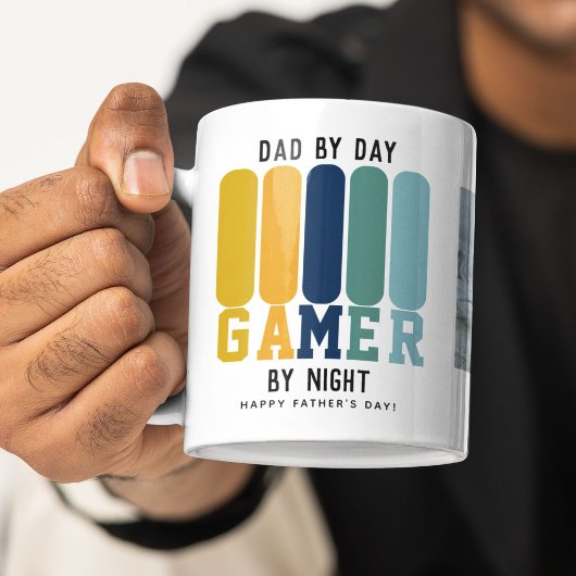 Grappige papa gamer Vaderdag Koffiemok