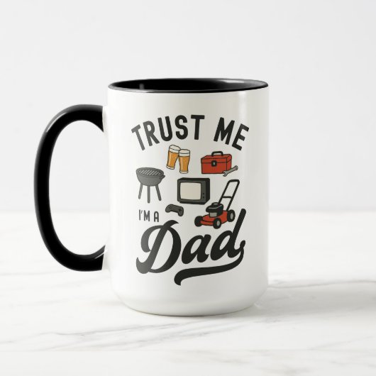 Grappige papa grap cadeau voor Vaderdag Mannen Sar Mok (Links)