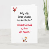 Grappige papa grap kerstkaart kaart (Voorkant)