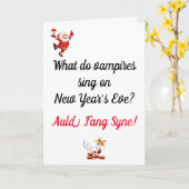 Grappige papa grap kerstkaart kaart (Gele Bloem)