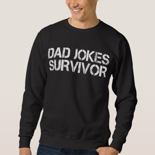 Grappige papa grap overlevende sarcastisch trui (Voorkant)