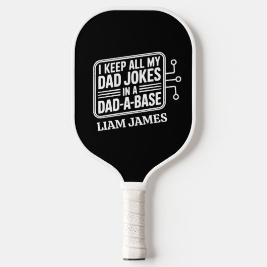 Grappige papa grapt vaders dag cadeau voor papa pickleball paddle (Voorkant)