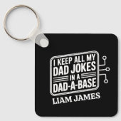 Grappige papa grapt vaders dag cadeau voor papa sleutelhanger (Voorkant)