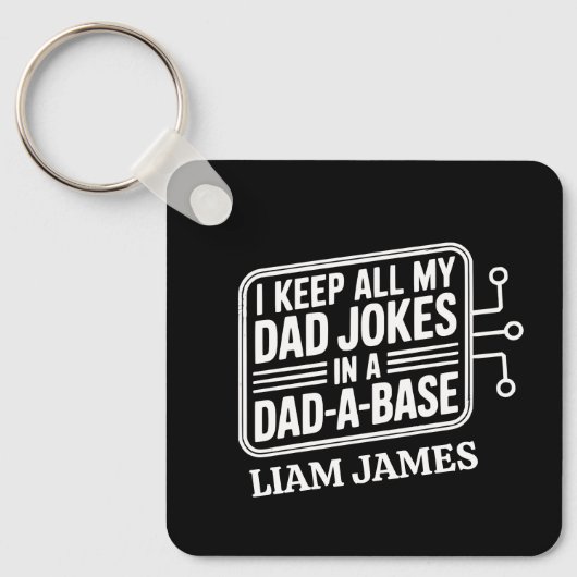 Grappige papa grapt vaders dag cadeau voor papa sleutelhanger (Voorkant)