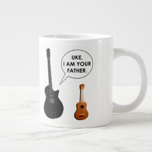 Grappige papa grote koffiekop