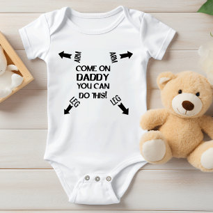 Grappige papa, je kunt dit! Humor Baby papa Romper