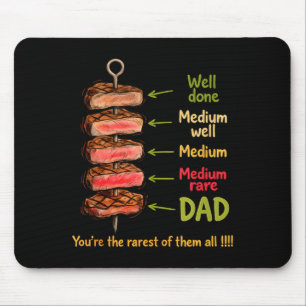 Grappige papa, jij bent de zeldzaamste BBQ-vaderda Muismat