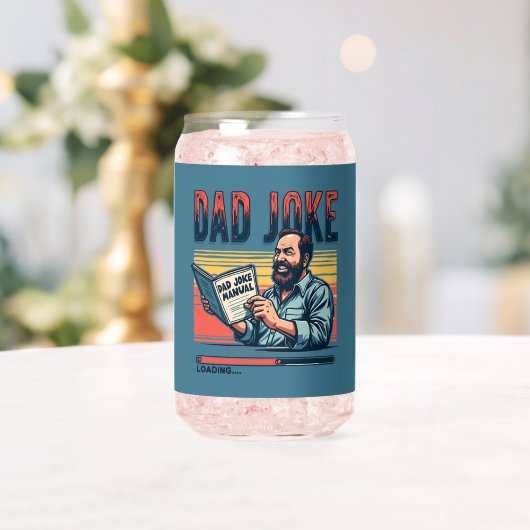 Grappige papa Joke Retro Humor  esthetiek Blikvorm Glas (Insitu (Huwelijk))