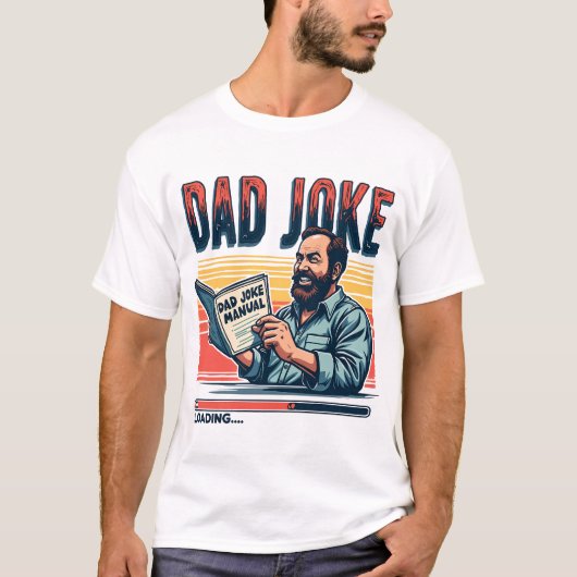 Grappige papa Joke Retro Humor  esthetiek T-shirt (Voorkant)