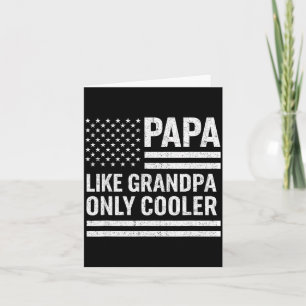 Grappige papa-kunst voor opa van kleinkinderen Vad Kaart