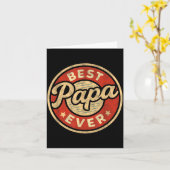 Grappige Papa Kunst Voor Opa Van Kleinkinderen Vad Kaart (Gele Bloem)