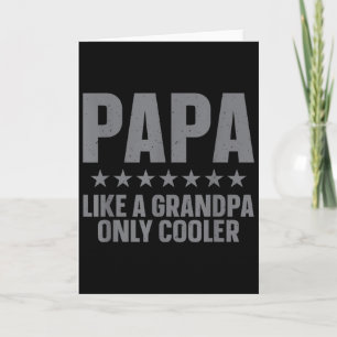 Grappige papa-kunst voor opa van kleinkinderen vad kaart