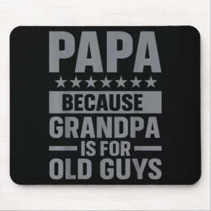 Grappige papa-kunst voor opa van kleinkinderen Vad Muismat