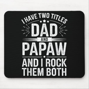 Grappige papa kunst voor opa van opa muismat