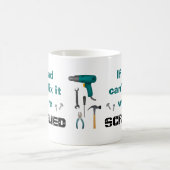 Grappige papa mok voor meneer de klusjesman (Center)