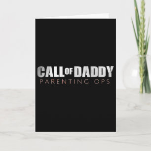 Grappige papa-oproep van papa-ouderschap Ops-cadea Kaart