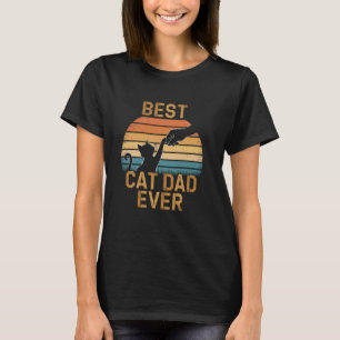 Grappige Papa Retro Vintage Kat Bump Vuist Beste K T-shirt