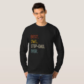 Grappige papa Shirten Beste uil Step-Dad Ooit Shir T-shirt (Voorkant volledig)