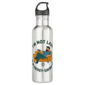 Grappige papa T-shirt energiebesparende modus Waterfles (Voorkant)