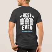 Grappige papa T-shirts Vaderdag 2025 Beste papa oo (Achterkant)
