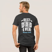 Grappige papa T-shirts Vaderdag 2025 Beste papa oo (Voorkant)