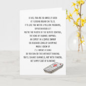 Grappige papa tv sportfan Valentijn Kaart (Gele Bloem)