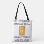 Grappige papa-uitspraken tote bag (Achterkant)