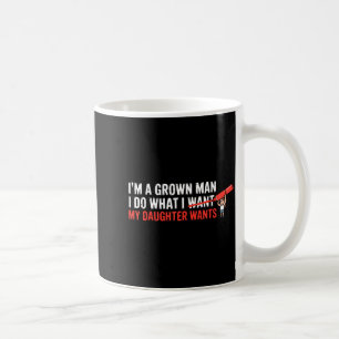 Grappige Papa Vader Dochter Humor Man Vader zijn F Koffiemok