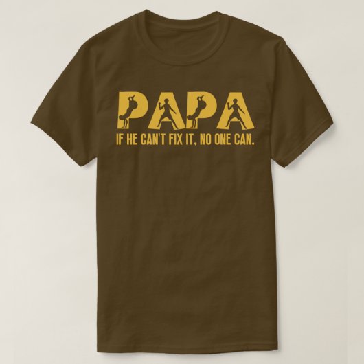Grappige Papa Verjaardag 5 T-shirt (Design voorkant)