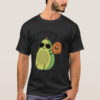 Grappige Papacado Zwangerschap Aankondiging Avocad T-shirt