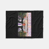 Grappige papa's huis Trump 2024 Stand met Trump Gi Fleece Deken (Voorkant (Horizontaal))
