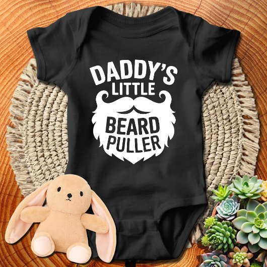 Grappige papa's kleine baardtrekker romper
