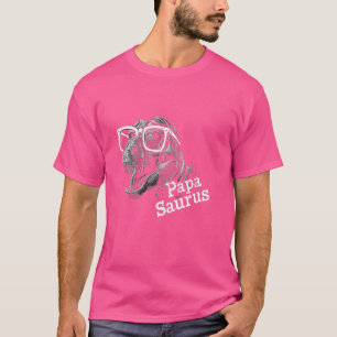 Grappige Papasaurus T Rex dinosaurus Papa Saurus f T-shirt
