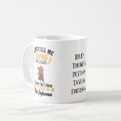 Grappige papaw, opa, grootvader,  koffiemok (Voorkant links)