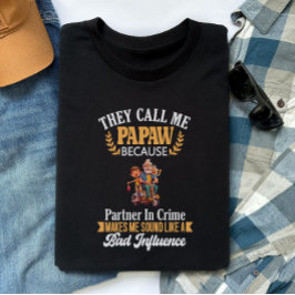 Grappige papaw, opa, grootvader,  t-shirt