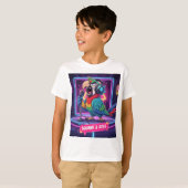 Grappige Papegaai Karaoke Zingt T-Shirt (Voorkant volledig)