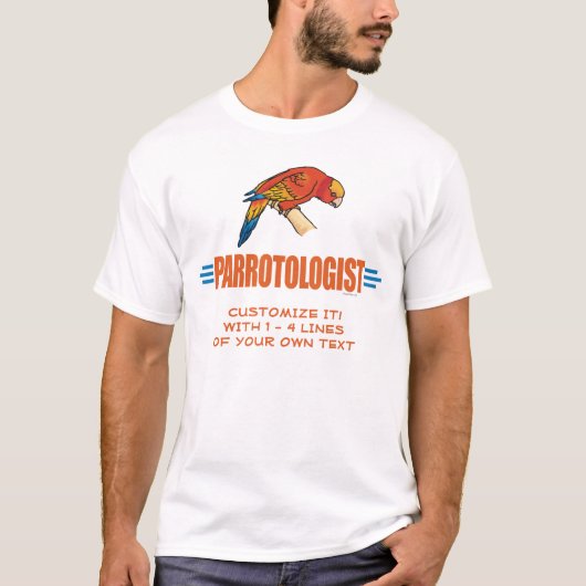 Grappige Papegaai Liefhebber T-shirt (Voorkant)