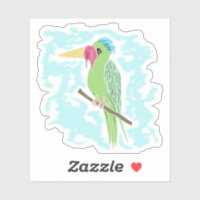 Grappige papegaai met ijs