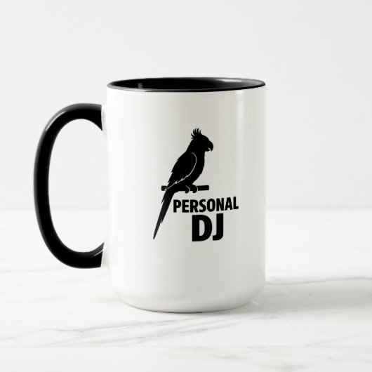 Grappige Papegaai Persoonlijke DJ Mok voor Papegaa (Links)