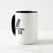 Grappige Papegaai Persoonlijke DJ Mok voor Papegaa (Voorkant links)